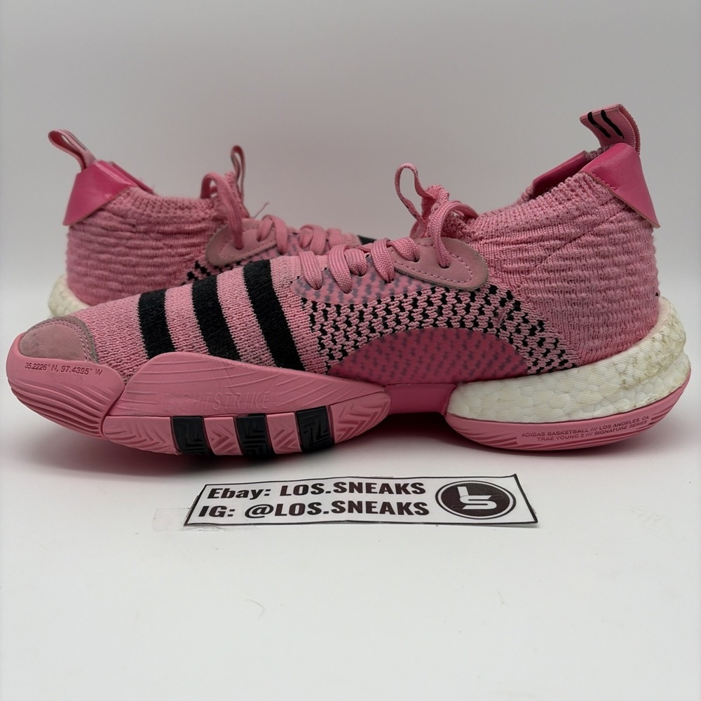 Size 10 - adidas Trae Young 2 Pink Trap House (IE1667) - Picture 2 of 8